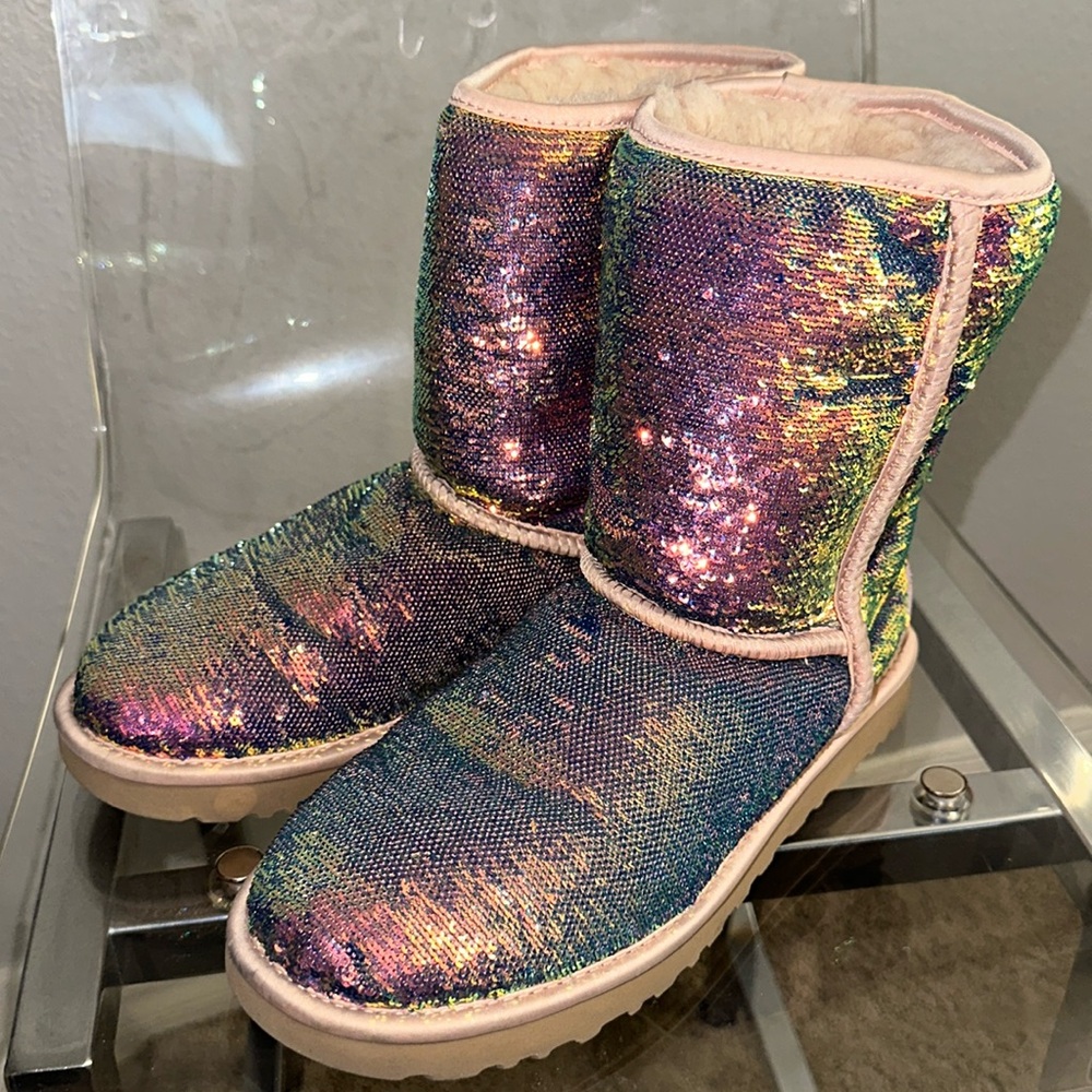 Iridescent Ugg boots
